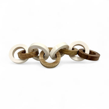 Timber two tone wooden chain