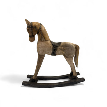 Wooden rocking horse