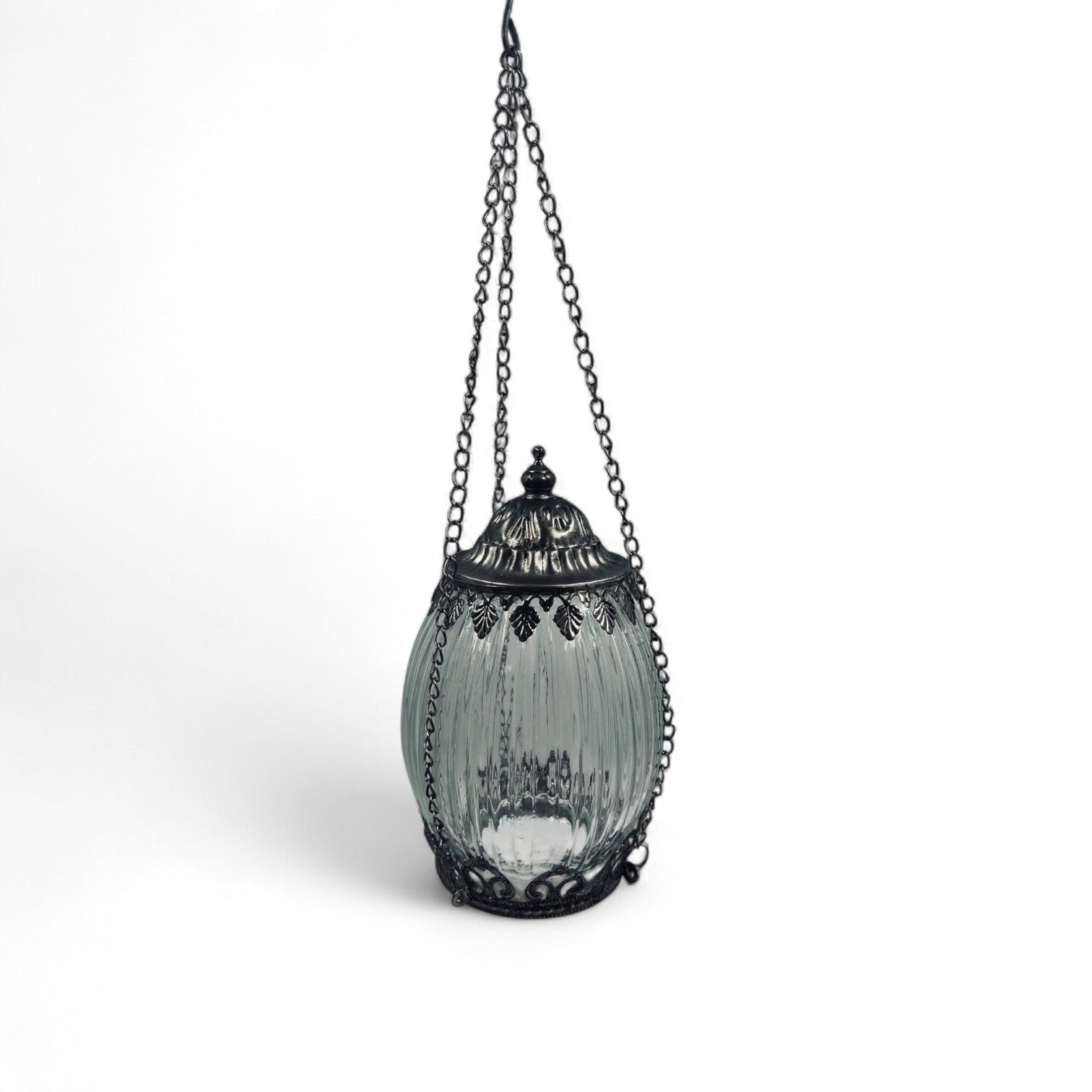 Glass hanging lantern